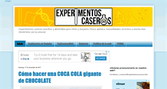 Desktop Screenshot of experimentoscaseros.info